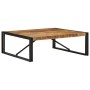 Mesa de centro de madera maciza de mango rugosa 100x100x35 cm en Mesas de centro | Comprar online en Foru.es