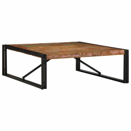 Mesa de centro multicolor 100x100x35 cm madera maciza reciclada en Mesas de centro | Comprar online en Foru.es