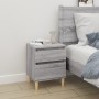 Mesitas de noche 2 unidades gris Sonoma 40x35x50 cm de vidaXL, Taquillas y armarios de almacenamiento - Ref: Foro24-821839, P...