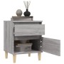 Mesitas de noche 2 unidades gris Sonoma 40x35x50 cm de vidaXL, Taquillas y armarios de almacenamiento - Ref: Foro24-821839, P...