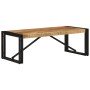 Mesa de centro de madera maciza de mango rugosa 100x50x35 cm en Mesas de centro | Comprar online en Foru.es