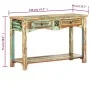 Mesa consola madera maciza reciclada 120x40x75 cm de vidaXL, Mesas auxiliares - Ref: Foro24-247925, Precio: 239,80 €, Descuen...