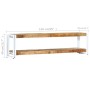 Mueble para TV de madera maciza de mango 150x30x40 cm de vidaXL, Muebles TV - Ref: Foro24-247825, Precio: 138,09 €, Descuento: %
