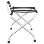 Soporte para maletas con respaldo plateado 56x39x52 cm de vidaXL, Portaequipajes y soportes para maletas - Ref: Foro24-153074...