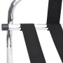 Soporte para maletas con respaldo plateado 56x39x52 cm de vidaXL, Portaequipajes y soportes para maletas - Ref: Foro24-153074...
