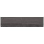 Estante pared madera roble tratada marrón oscuro 200x50x(2-6)cm de vidaXL, Estantes y estanterías - Ref: Foro24-363849, Preci...