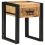 Mesa Auxiliar con cajón 40 x 40 x 50 cm Madera de mango maciza en Mesas auxiliares | Comprar online en Foru.es