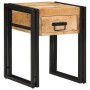 Mesa Auxiliar con cajón 40 x 40 x 50 cm Madera de mango maciza en Mesas auxiliares | Comprar online en Foru.es