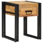 Mesa Auxiliar con cajón 40 x 40 x 50 cm Madera de mango maciza en Mesas auxiliares | Comprar online en Foru.es