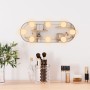 Espejo de pared ovalado con luces LED vidrio 15x40 cm de vidaXL, Espejos - Ref: Foro24-3189158, Precio: 27,01 €, Descuento: %