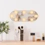 Espejo de pared ovalado con luces LED vidrio 15x40 cm de vidaXL, Espejos - Ref: Foro24-3189158, Precio: 26,70 €, Descuento: %