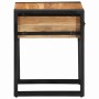 Mesa Auxiliar con cajón 40 x 40 x 50 cm Madera de Acacia Sólida en Mesas auxiliares | Comprar online en Foru.es