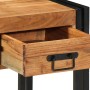 Mesa Auxiliar con cajón 40 x 40 x 50 cm Madera de Acacia Sólida en Mesas auxiliares | Comprar online en Foru.es