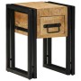 Mesa Auxiliar con cajón 30 x 30 x 40 cm Madera de mango maciza en Mesas auxiliares | Comprar online en Foru.es