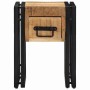 Mesa Auxiliar con cajón 30 x 30 x 40 cm Madera de mango maciza en Mesas auxiliares | Comprar online en Foru.es