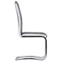 Sillas de comedor voladizas 2 unidades cuero sintético gris de vidaXL, Sillas de comedor - Ref: Foro24-281773, Precio: 153,20...