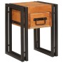 Mesa Auxiliar con cajón 30 x 30 x 40 cm Madera de Acacia Sólida en Mesas auxiliares | Comprar online en Foru.es