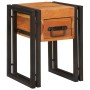 Mesa Auxiliar con cajón 30 x 30 x 40 cm Madera de Acacia Sólida en Mesas auxiliares | Comprar online en Foru.es