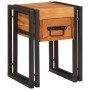 Mesa Auxiliar con cajón 30 x 30 x 40 cm Madera de Acacia Sólida en Mesas auxiliares | Comprar online en Foru.es