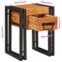 Mesa Auxiliar con cajón 30 x 30 x 40 cm Madera de Acacia Sólida en Mesas auxiliares | Comprar online en Foru.es
