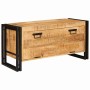 Armario Zapatero Marrón 90 x 38 x 45 cm Madera de mango maciza en Zapateros y organizadores de calzado | Comprar online en Foru.