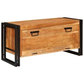 Armario Zapatero Marrón 90 x 38 x 45 cm Madera de Acacia Sólida en Zapateros y organizadores de calzado | Comprar online en Foru