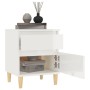 Mesita de noche blanco brillante 40x35x50 cm de vidaXL, Taquillas y armarios de almacenamiento - Ref: Foro24-821830, Precio: ...