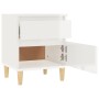 Mesita de noche blanco brillante 40x35x50 cm de vidaXL, Taquillas y armarios de almacenamiento - Ref: Foro24-821830, Precio: ...