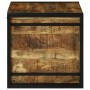 Caja de Almacenamiento 50 x 50 x 50 cm Madera de Mango Rugosa en Baúles de almacenamiento | Comprar online en Foru.es