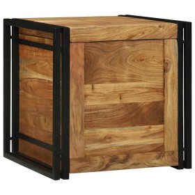 Caja de Almacenamiento 50 x 50 x 50 cm Madera de Acacia Sólida en Baúles de almacenamiento | Comprar online en Foru.es