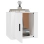 Mesitas de noche 2 unidades color blanco 50x39x47 cm de vidaXL, Taquillas y armarios de almacenamiento - Ref: Foro24-816689, ...