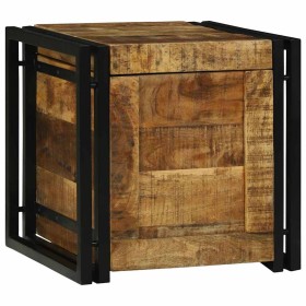 Caja de Almacenamiento 40 x 40 x 40 cm Madera de mango maciza en Baúles de almacenamiento | Comprar online en Foru.es