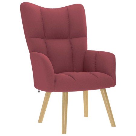 Sillón de relax de tela color rojo tinto en Sillones | Comprar online en Foru.es