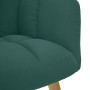 Sillón de relax de tela verde oscuro en Sillones | Comprar online en Foru.es
