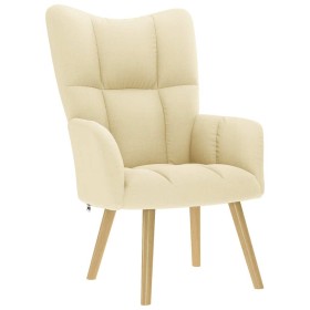 Sillón de relax de tela color crema en Sillones | Comprar online en Foru.es