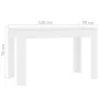 Mesa de comedor de madera contrachapada blanco 120x60x76 cm de vidaXL, Mesas de cocina y de comedor - Ref: Foro24-800756, Pre...
