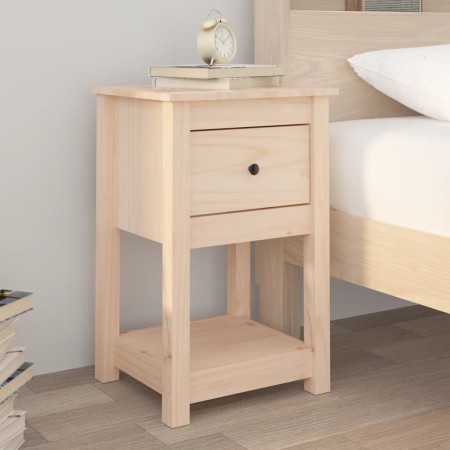Mesita de noche madera maciza de pino 40x35x61,5 cm de vidaXL, Taquillas y armarios de almacenamiento - Ref: Foro24-821729, P...