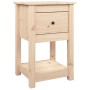 Mesita de noche madera maciza de pino 40x35x61,5 cm de vidaXL, Taquillas y armarios de almacenamiento - Ref: Foro24-821729, P...