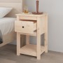 Mesita de noche madera maciza de pino 40x35x61,5 cm de vidaXL, Taquillas y armarios de almacenamiento - Ref: Foro24-821729, P...