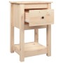 Mesita de noche madera maciza de pino 40x35x61,5 cm de vidaXL, Taquillas y armarios de almacenamiento - Ref: Foro24-821729, P...