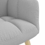 Sillón de relax con reposapiés tela gris nube en Sillones | Comprar online en Foru.es