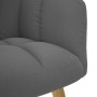 Sillón de relax con taburete tela gris oscuro en Sillones | Comprar online en Foru.es