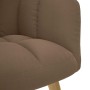 Sillón de relax con taburete tela marrón en Sillones | Comprar online en Foru.es