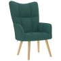 Sillón de relax con taburete tela verde oscuro en Sillones | Comprar online en Foru.es