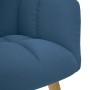 Sillón de relax con taburete tela azul en Sillones | Comprar online en Foru.es