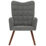 Sillón de relax de terciopelo gris oscuro en Sillones | Comprar online en Foru.es
