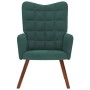 Sillón de relax de terciopelo verde oscuro en Sillones | Comprar online en Foru.es