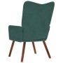 Sillón de relax de terciopelo verde oscuro en Sillones | Comprar online en Foru.es
