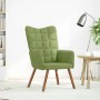 Sillón de relax de terciopelo verde claro en Sillones | Comprar online en Foru.es