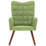 Sillón de relax de terciopelo verde claro en Sillones | Comprar online en Foru.es